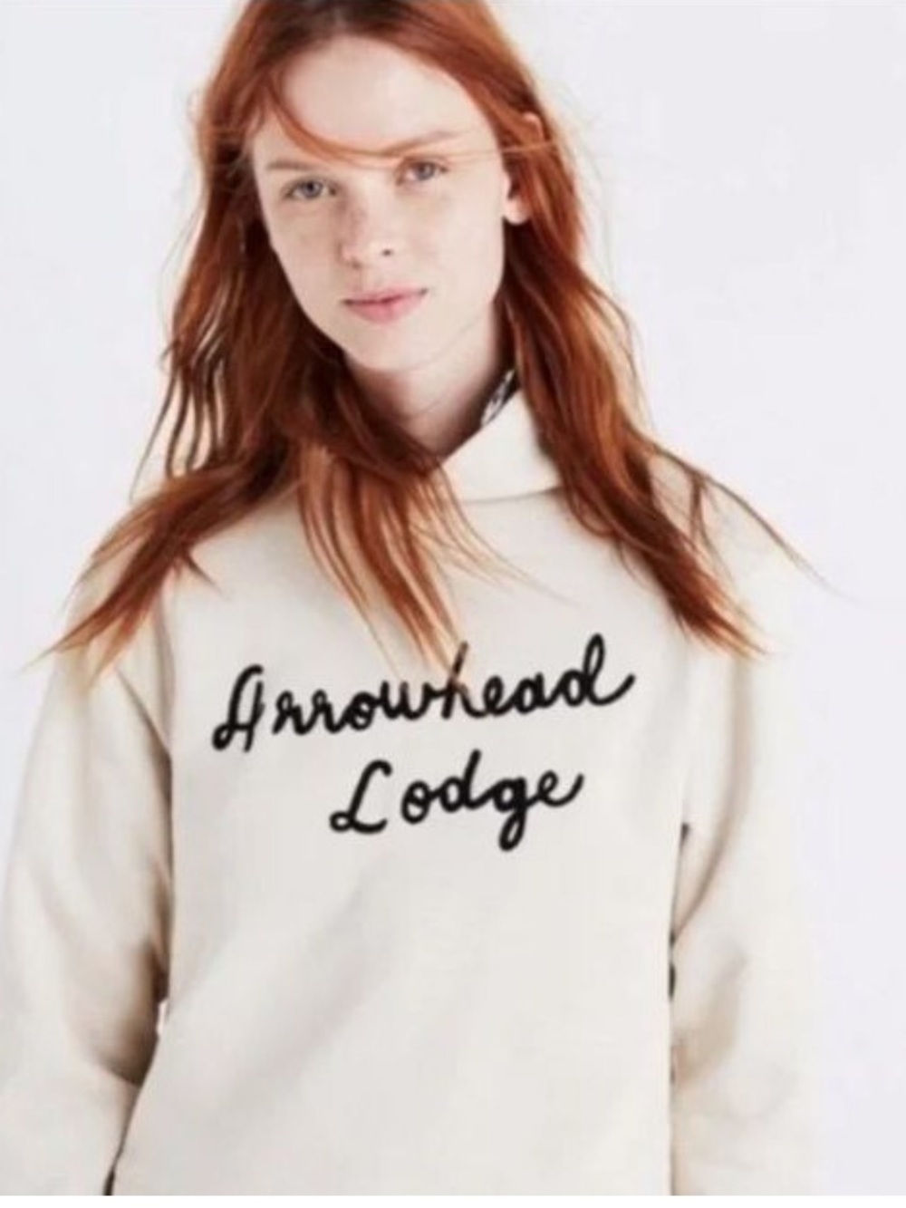 Madewell arrowhead ski lodge cowl neck sweatshirt
